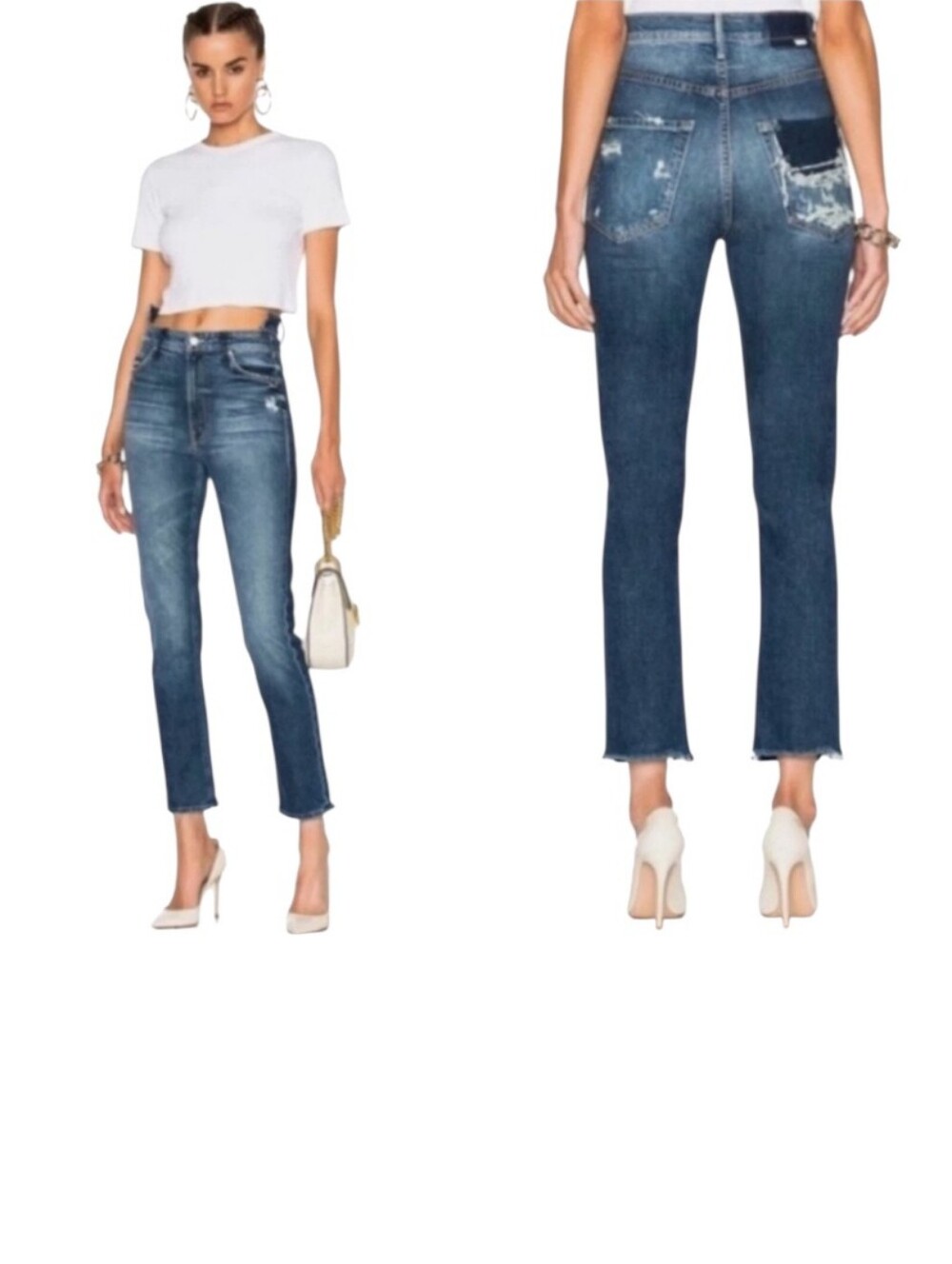 MOTHER The Dazzler Shift In Your Treat Or Mine Denim Jeans Size 27